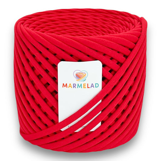 T-Shirt Yarn 8-10 mm 90 m Red color