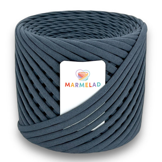T-Shirt Yarn 7-9 mm 100 m Graphite color