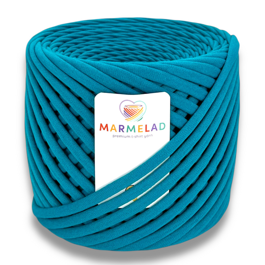 T-Shirt Yarn 7-9 mm 100 m Petrol color