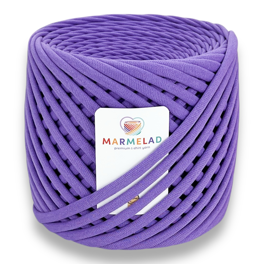 T-Shirt Yarn 3-5 mm 100 m Amethyst color