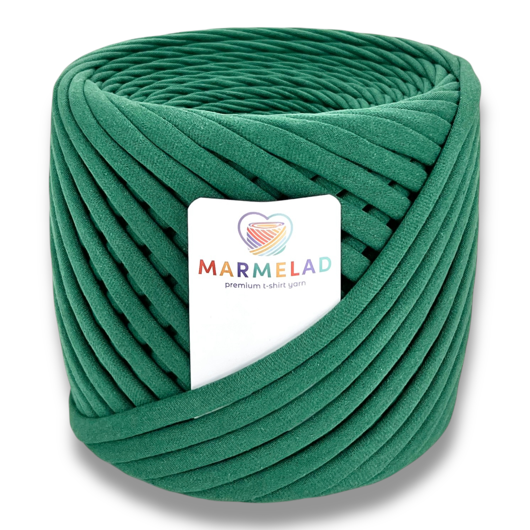 T-Shirt Yarn 3-5 mm 100 m Evergreen color