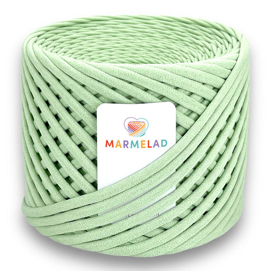 T-Shirt Yarn 8-10 mm 90 m Green Tea color