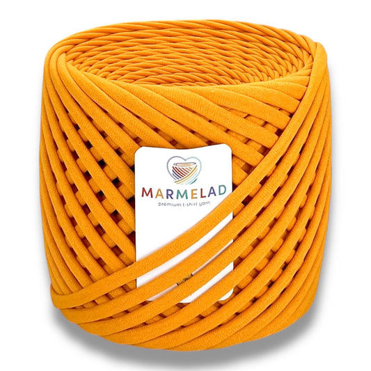 T-Shirt Yarn 7-9 mm 100 m Marigold color