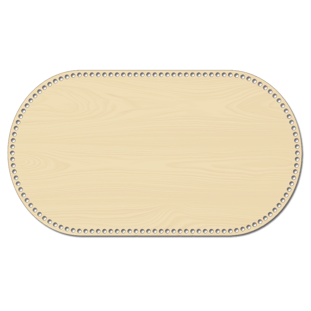 Wooden Baby Cradle Base: Crochet Moses Basket Bottom, 10 mm holes