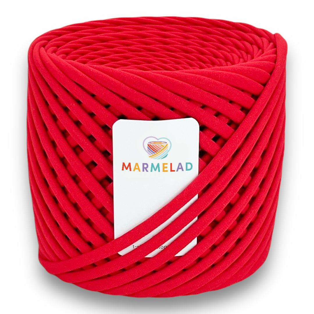 T-Shirt Yarn 7-9 mm 100 m Red color