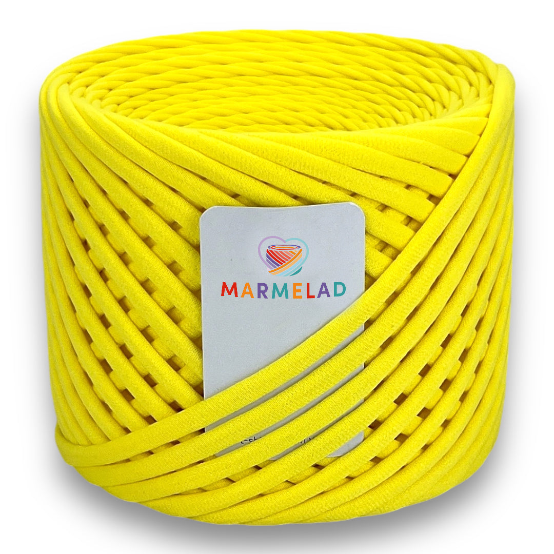 T-Shirt Yarn 7-9 mm 100 m Lemon color