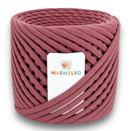 T-Shirt Yarn 7-9 mm 100 m Old Rose color