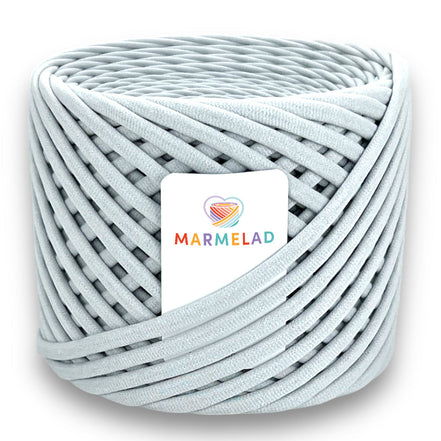 T-Shirt Yarn 8-10 mm 90 m Silver color