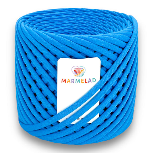 T-Shirt Yarn 3-5 mm 100 m Turquoise color