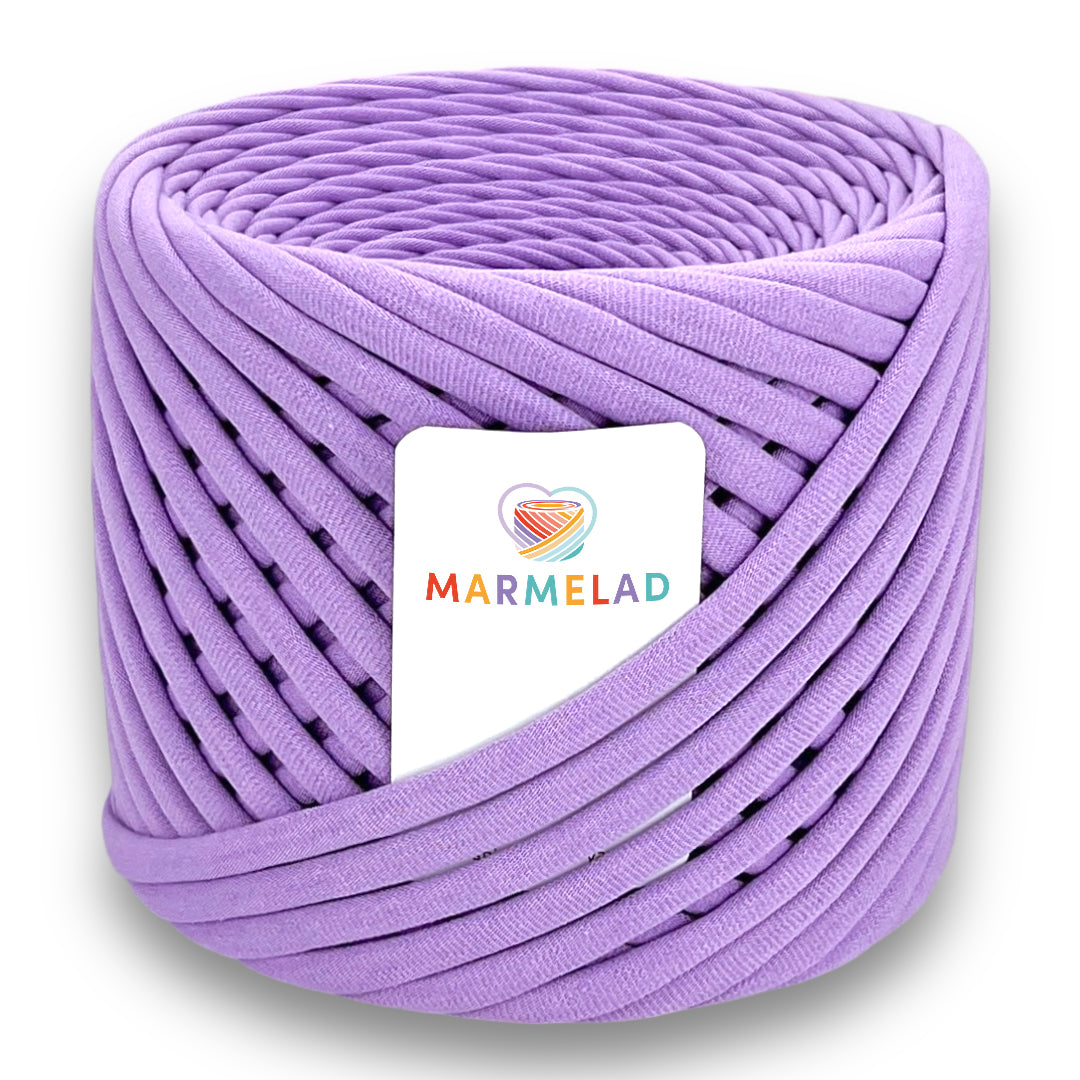 T-Shirt Yarn 8-10 mm 90 m Lilac color