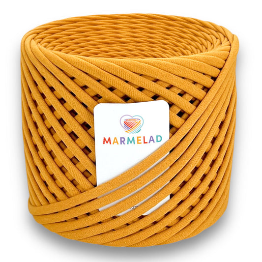 T-Shirt Yarn 3-5 mm 100 m Orange color