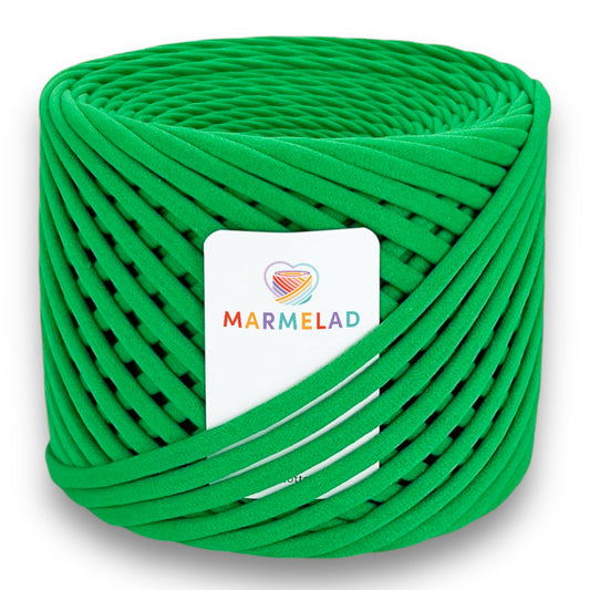 T-Shirt Yarn 9-11 mm 65 m Green Grass color