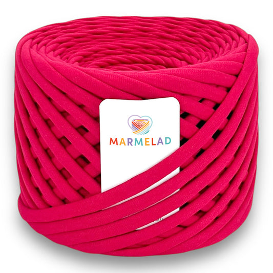 T-Shirt Yarn 9-11 mm 65 m Raspberry color
