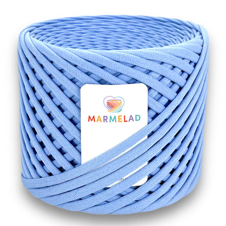 T-Shirt Yarn 7-9 mm 100 m Blue color
