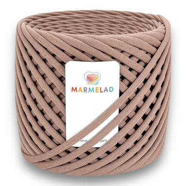 T-Shirt Yarn 7-9 mm 100 m Cappuccino color