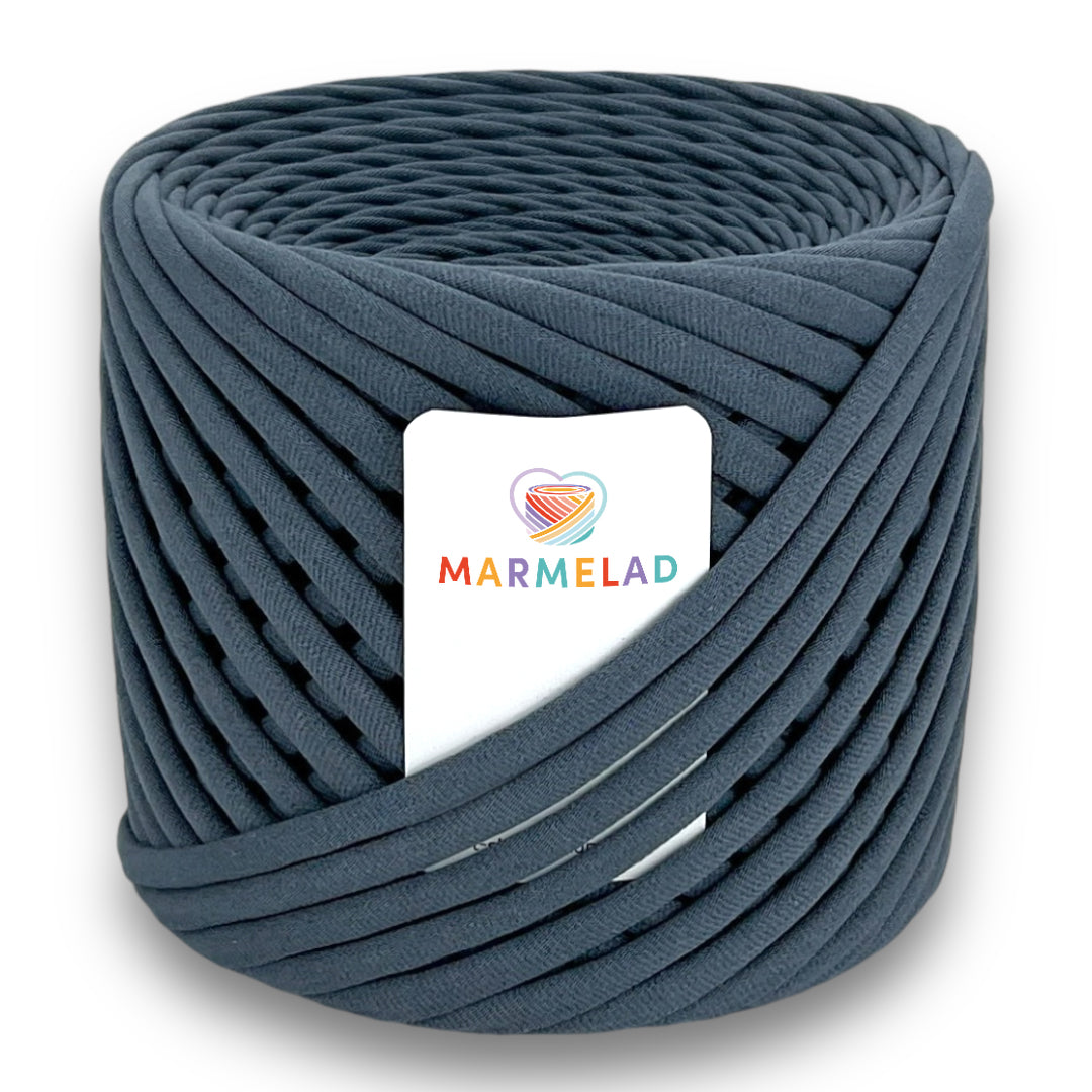 T-Shirt Yarn 3-5 mm 100 m Graphite color