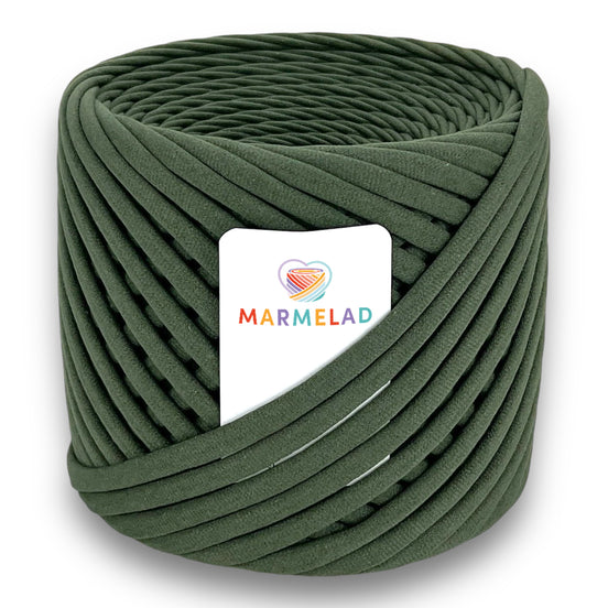 T-Shirt Yarn 7-9 mm 100 m Khaki color