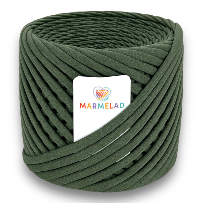 T-Shirt Yarn 3-5 mm 100 m Khaki color