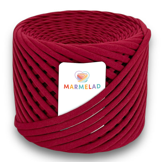 T-Shirt Yarn 7-9 mm 100 m Bordo color