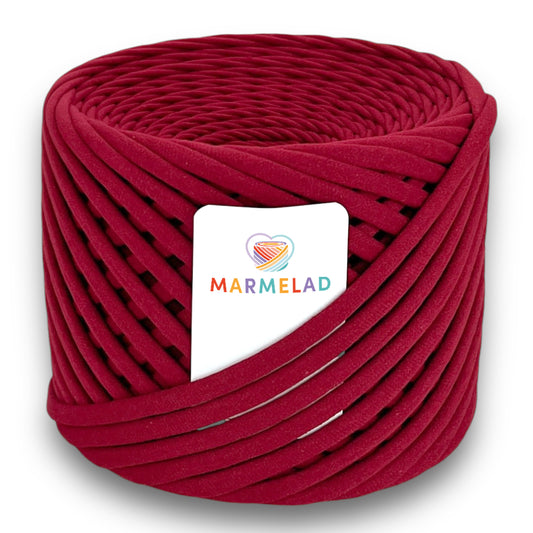 T-Shirt Yarn 5-7 mm 100 m Bordo color