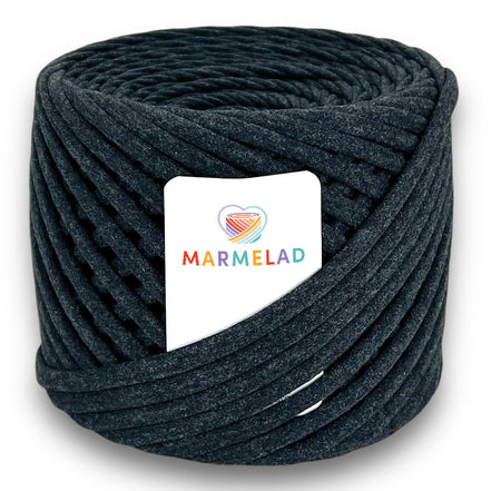 T-Shirt Yarn 7-9 mm 100 m Anthracite color