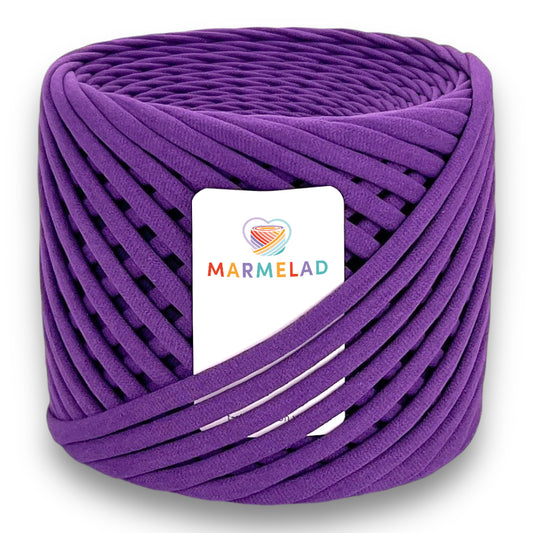 T-Shirt Yarn 7-9 mm 100 m Grape color