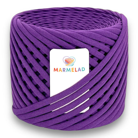 T-Shirt Yarn 3-5 mm 100 m Grape color