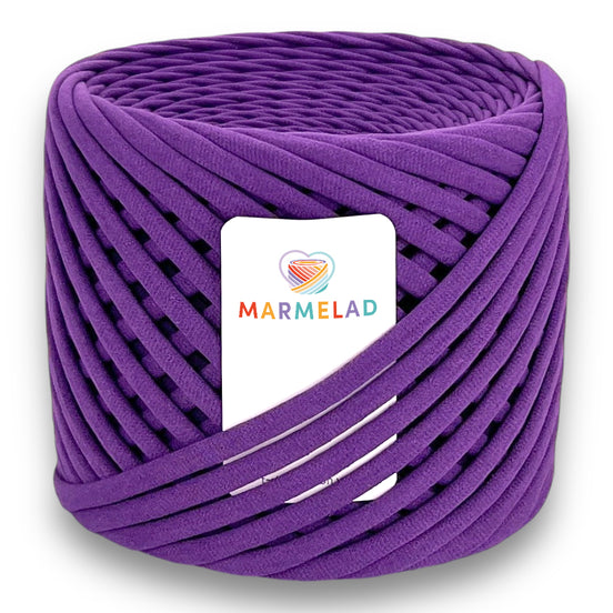 T-Shirt Yarn 5-7 mm 100 m Grape color