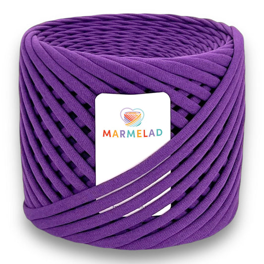 T-Shirt Yarn 8-10 mm 90 m Grape color