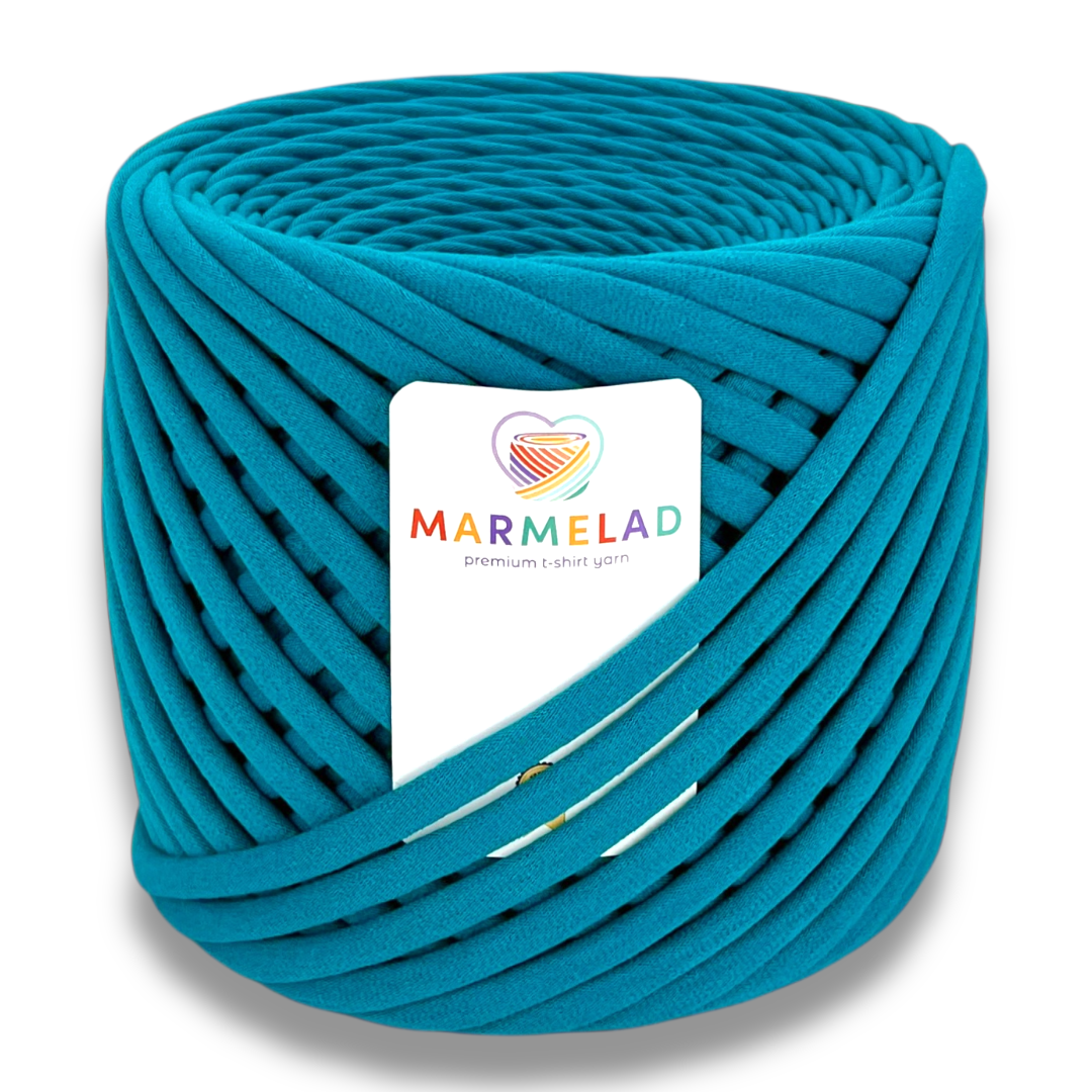 T-Shirt Yarn 5-7 mm 100 m Petrol color
