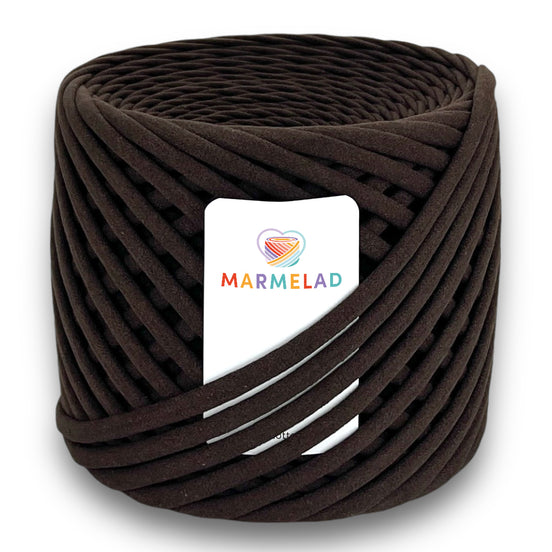 T-Shirt Yarn 7-9 mm 100 m Chocolate color