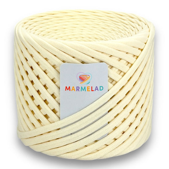 T-Shirt Yarn 9-11 mm 65 m Vanilla color