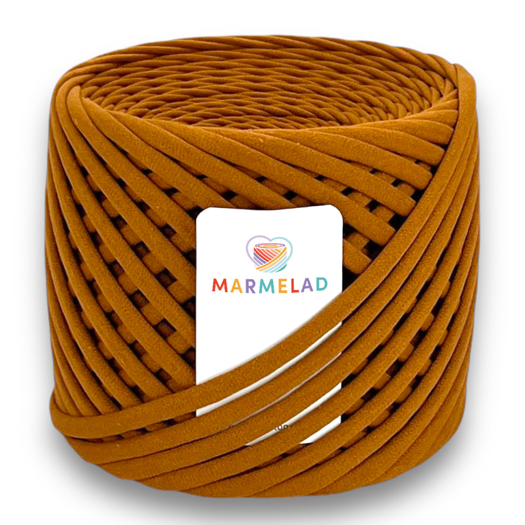 T-Shirt Yarn 7-9 mm 100 m Terracotta color