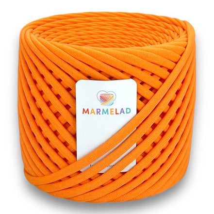 T-Shirt Yarn 3-5 mm 100 m Tangerine color