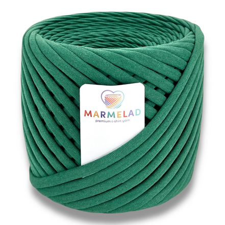 T-Shirt Yarn 8-10 mm 90 m Evergreen color