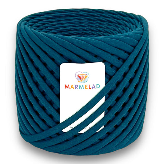 T-Shirt Yarn 8-10 mm 90 m Sea Green color