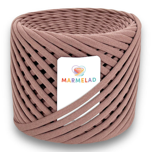 T-Shirt Yarn 9-11 mm 65 m Cocoa color