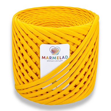 T-Shirt Yarn 9-11 mm 65 m Saffron color