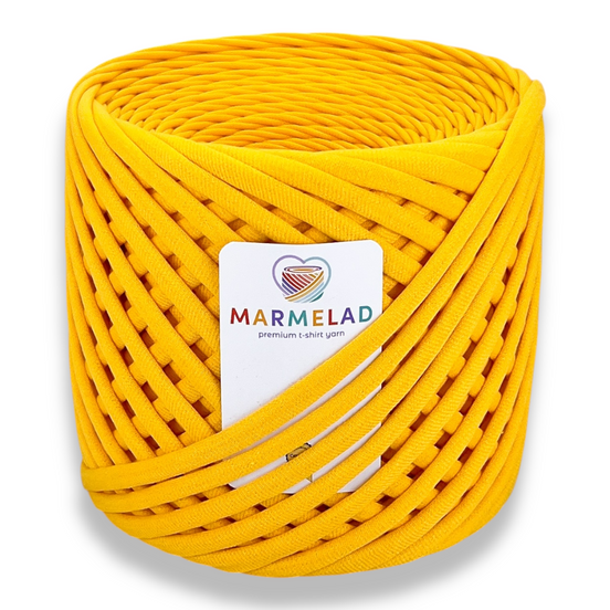 T-Shirt Yarn 9-11 mm 65 m Saffron color