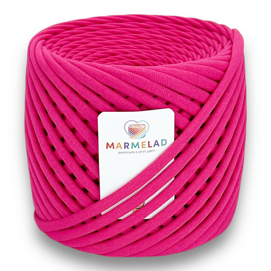 T-Shirt Yarn 5-7 mm 100 m Hot Pink color