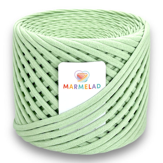 T-Shirt Yarn 9-11 mm 65 m Green Tea color