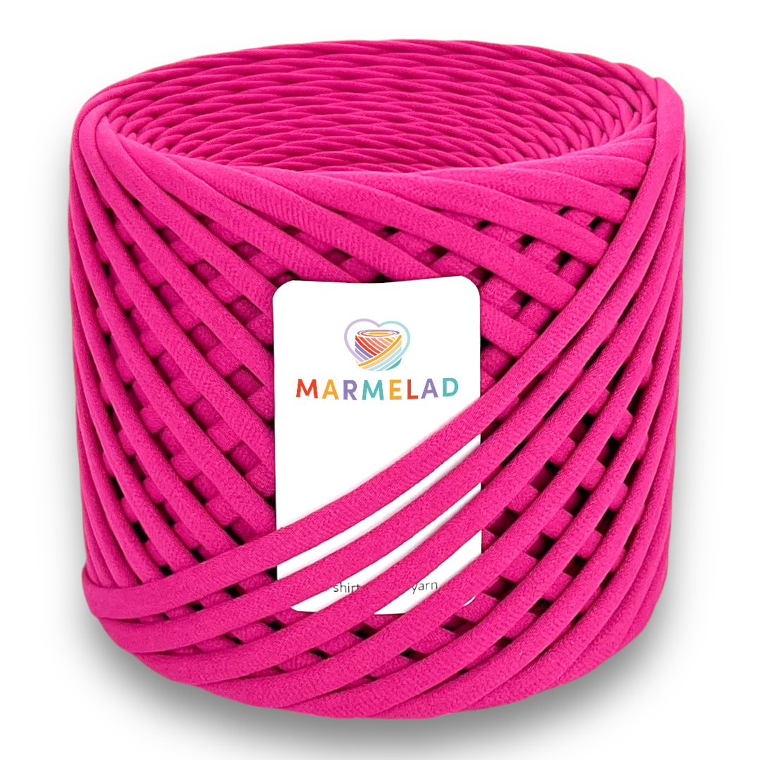 T-Shirt Yarn 5-7 mm 100 m Fuchsia color