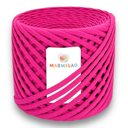 T-Shirt Yarn 5-7 mm 100 m Fuchsia color