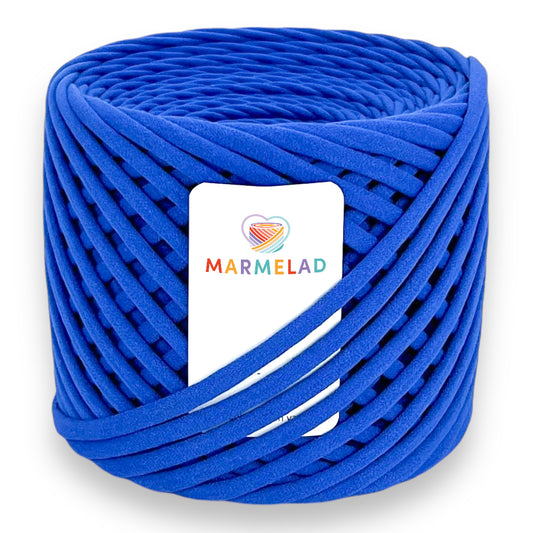 T-Shirt Yarn 5-7 mm 100 m Royal Blue color