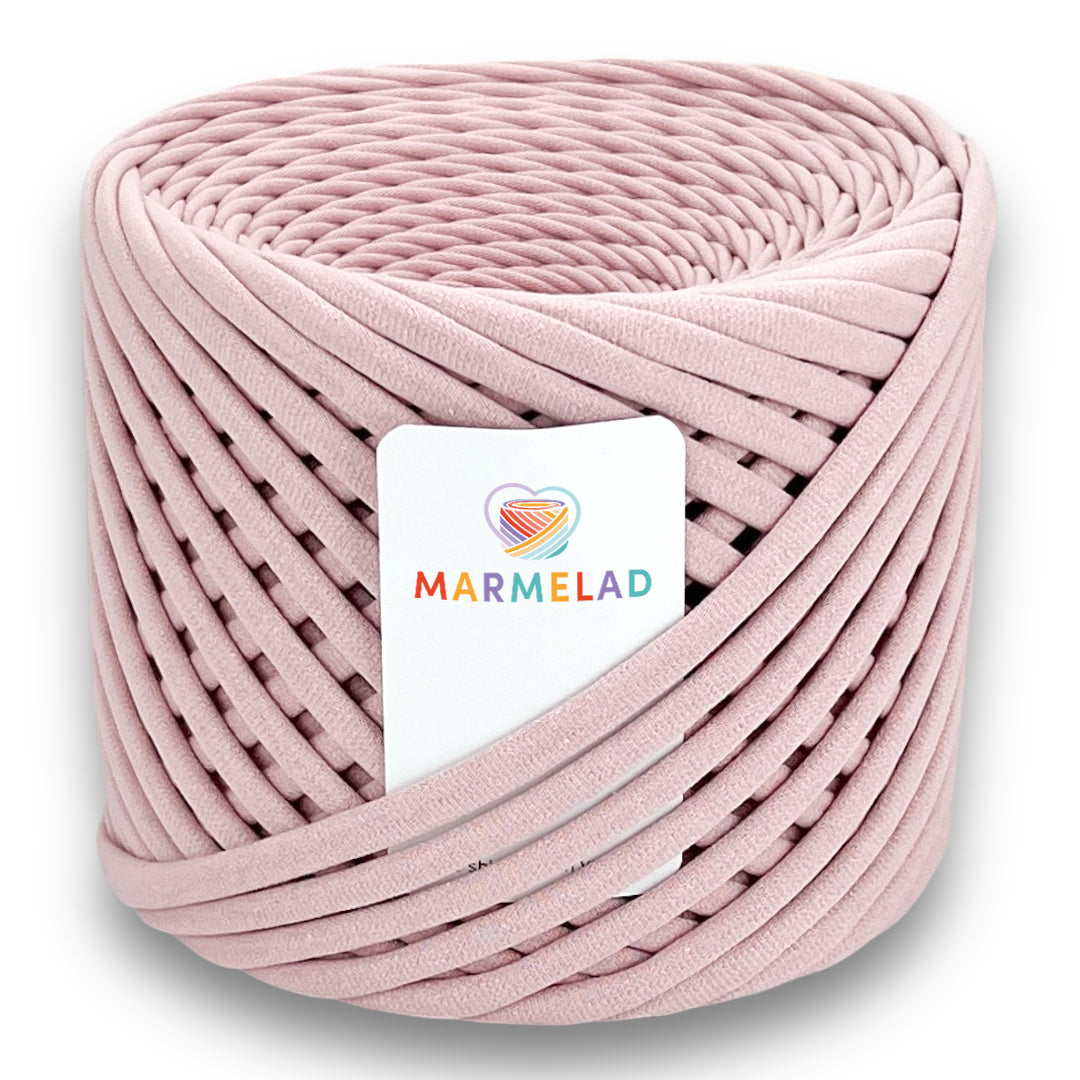 T-Shirt Yarn 9-11 mm 65 m Pink Powder color