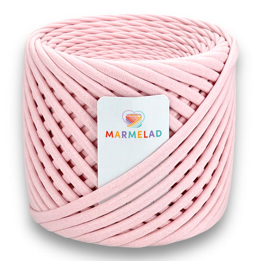 T-Shirt Yarn 5-7 mm 100 m Light Pink color
