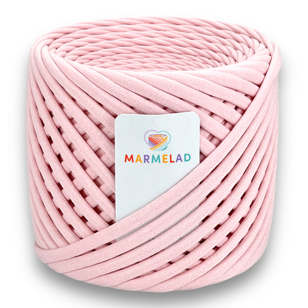 T-Shirt Yarn 8-10 mm 90 m Light Pink color