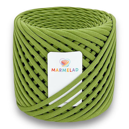 T-Shirt Yarn 7-9 mm 100 m Olive color