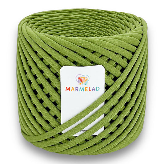 T-Shirt Yarn 9-11 mm 65 m Olive color