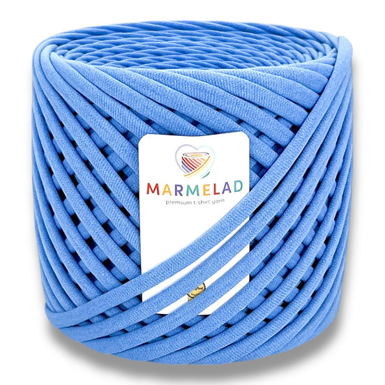 T-Shirt Yarn 5-7 mm 100 m Polaris Blue color